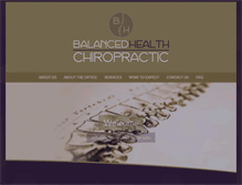 Tablet Screenshot of bhchiropractic.com